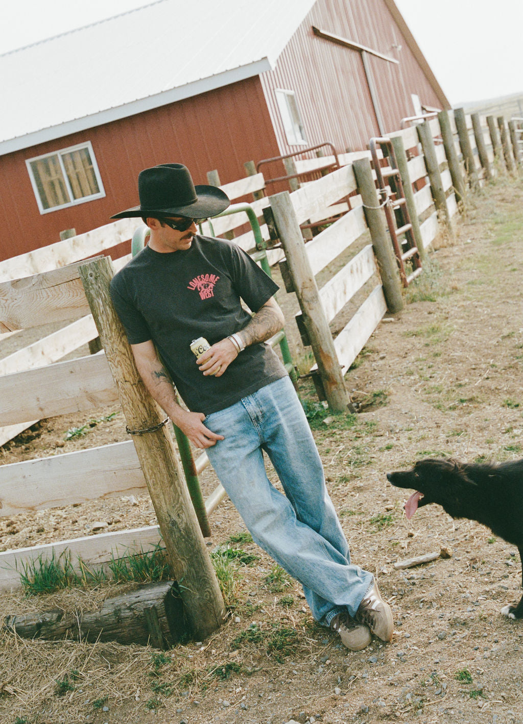 Lonesome West Black Staple Tee