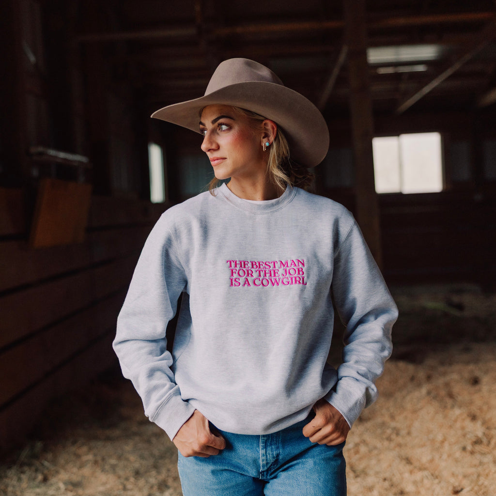 The Best Man For the Job Crewneck Sweater