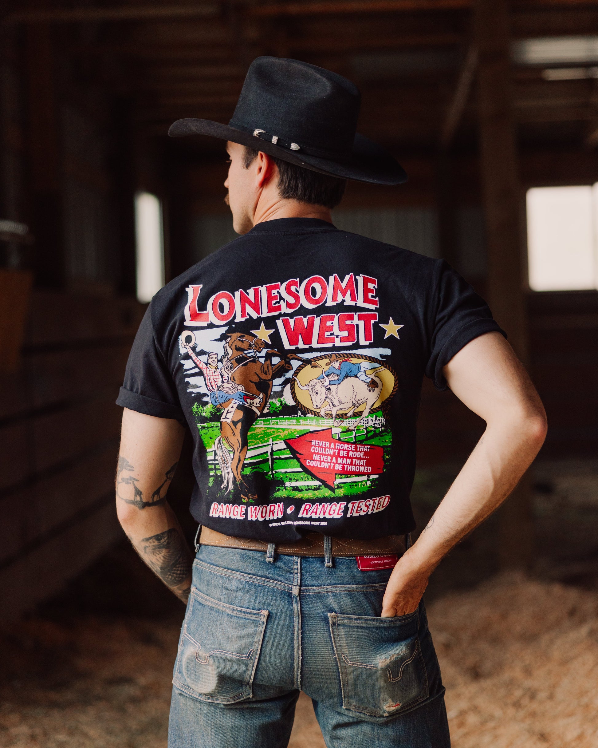 Lonesome West Black Star T-Shirt