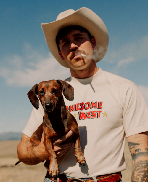 Lonesome West Creme Star T-Shirt