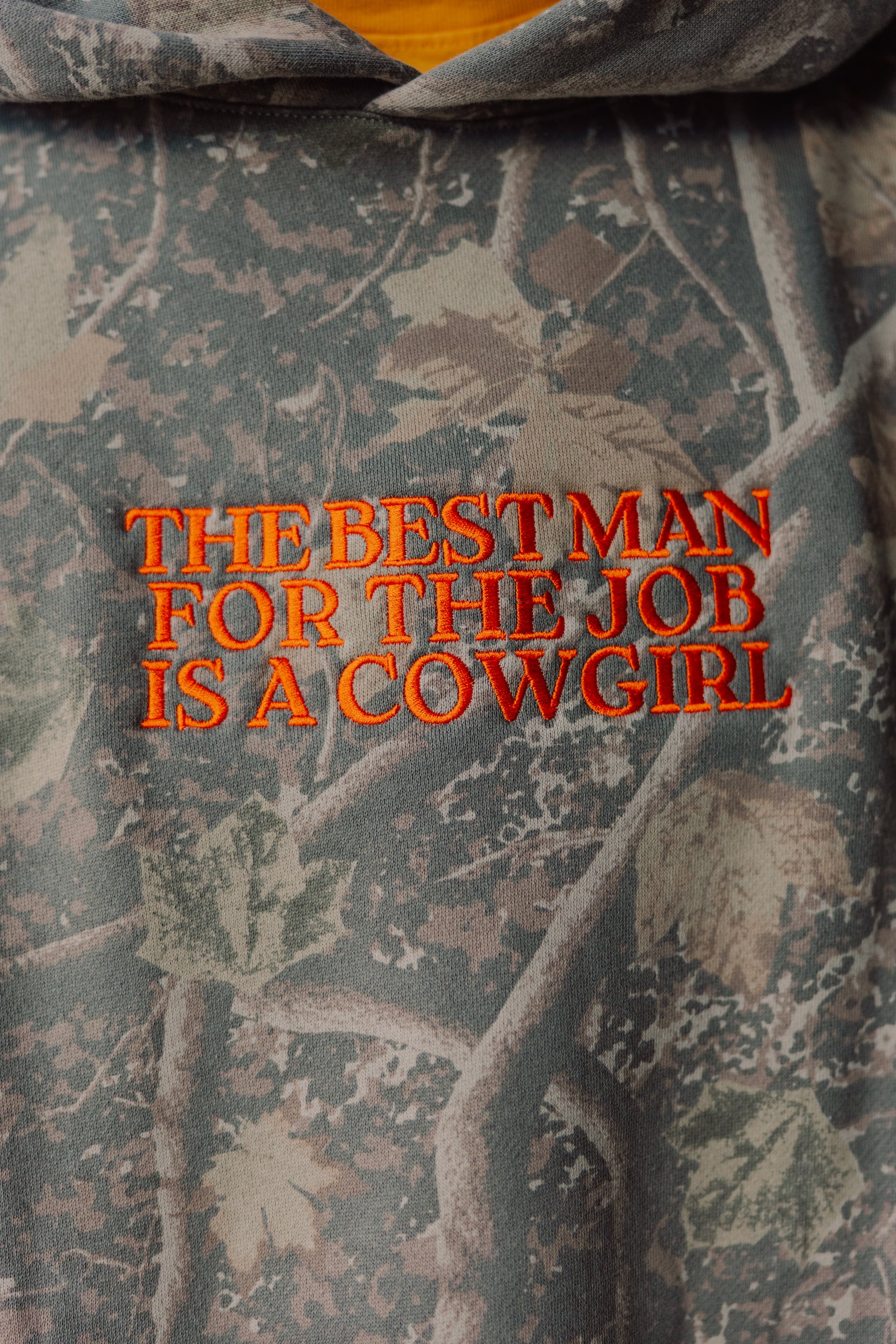 The Best Man For the Job Camo Hoodie