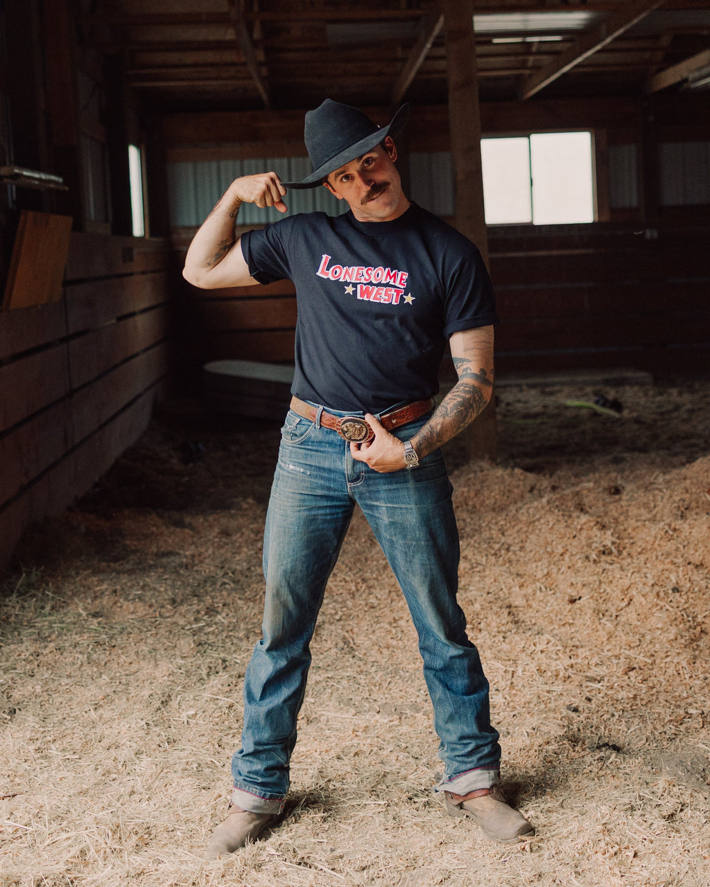 Lonesome West Black Star T-Shirt