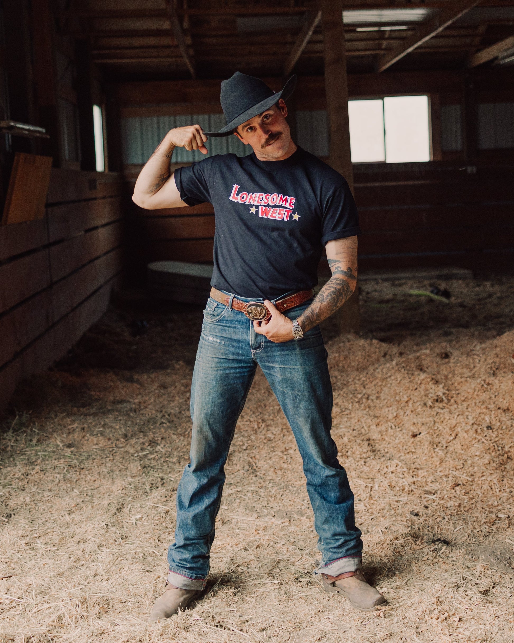 Lonesome West Black Star T-Shirt