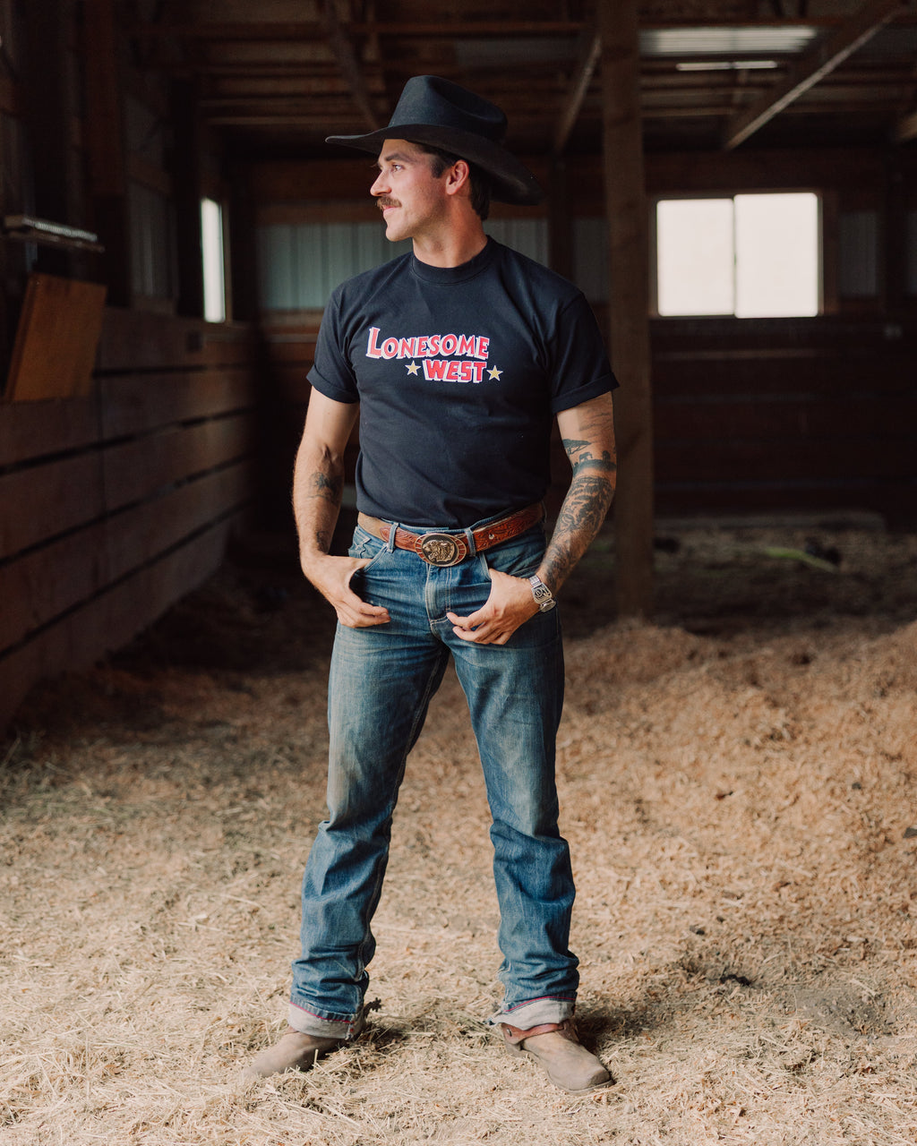 Lonesome West Black Star T-Shirt