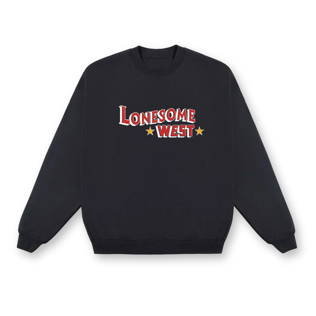 Lonesome West Navy Star Crewneck