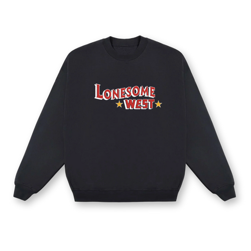 Lonesome West Navy Star Crewneck