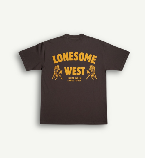 Lonesome West Brown Staple Tee