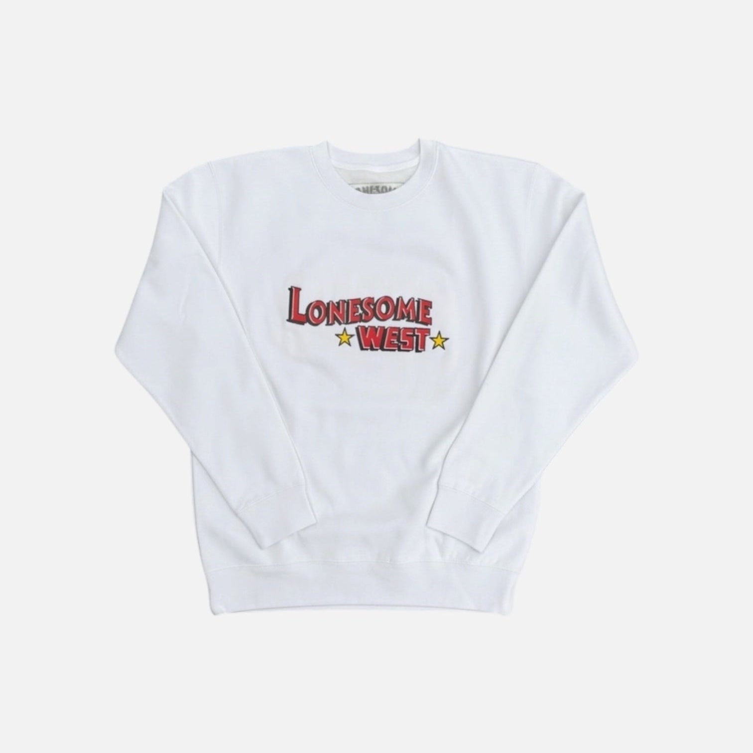 Lonesome West White Star Crewneck