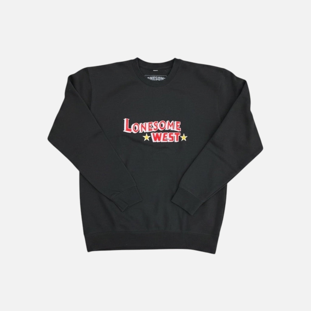 Lonesome West Navy Star Crewneck