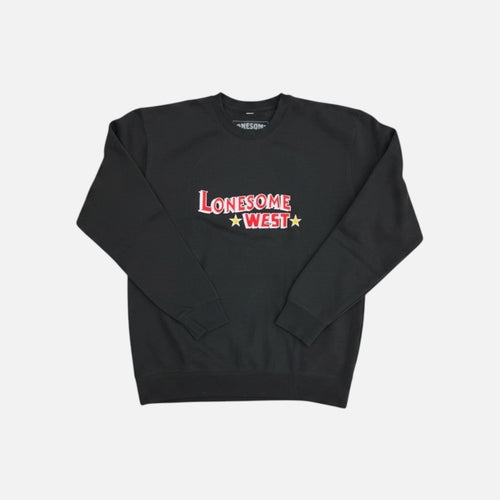Lonesome West Navy Star Crewneck