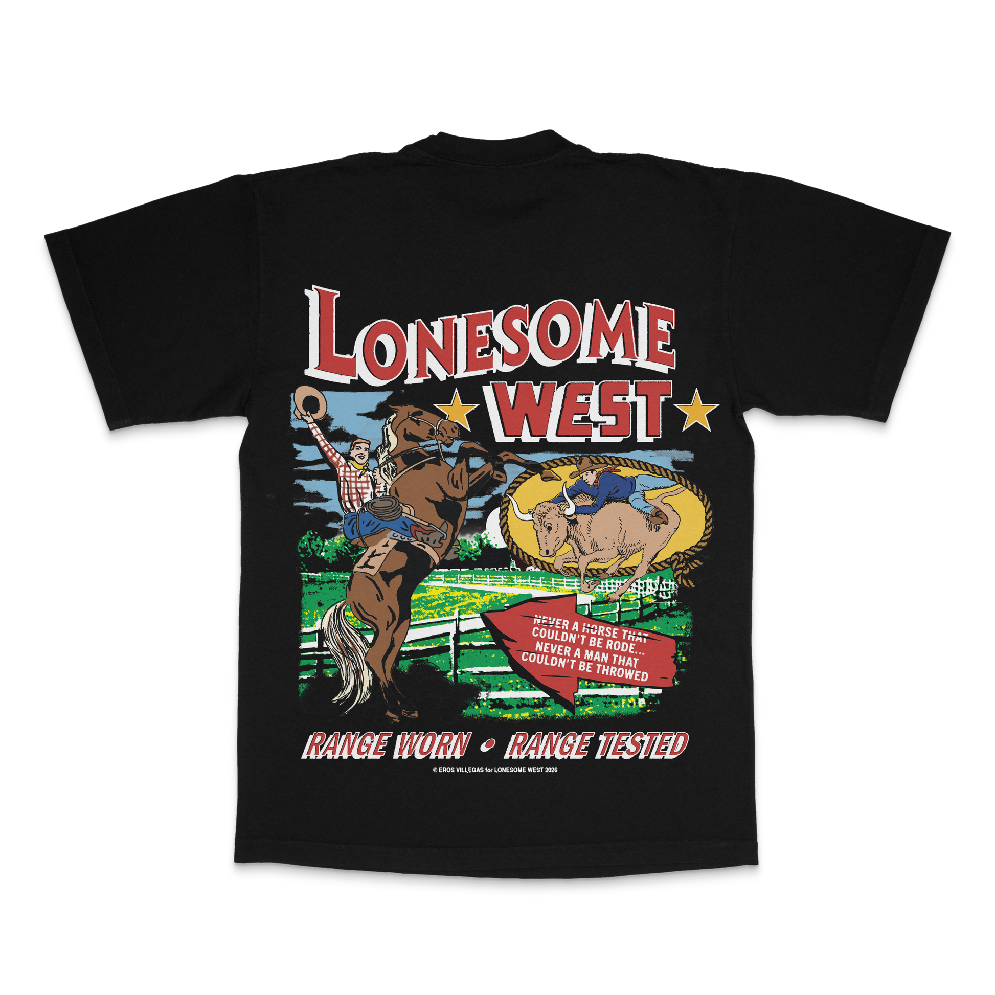 Lonesome West Black Star T-Shirt