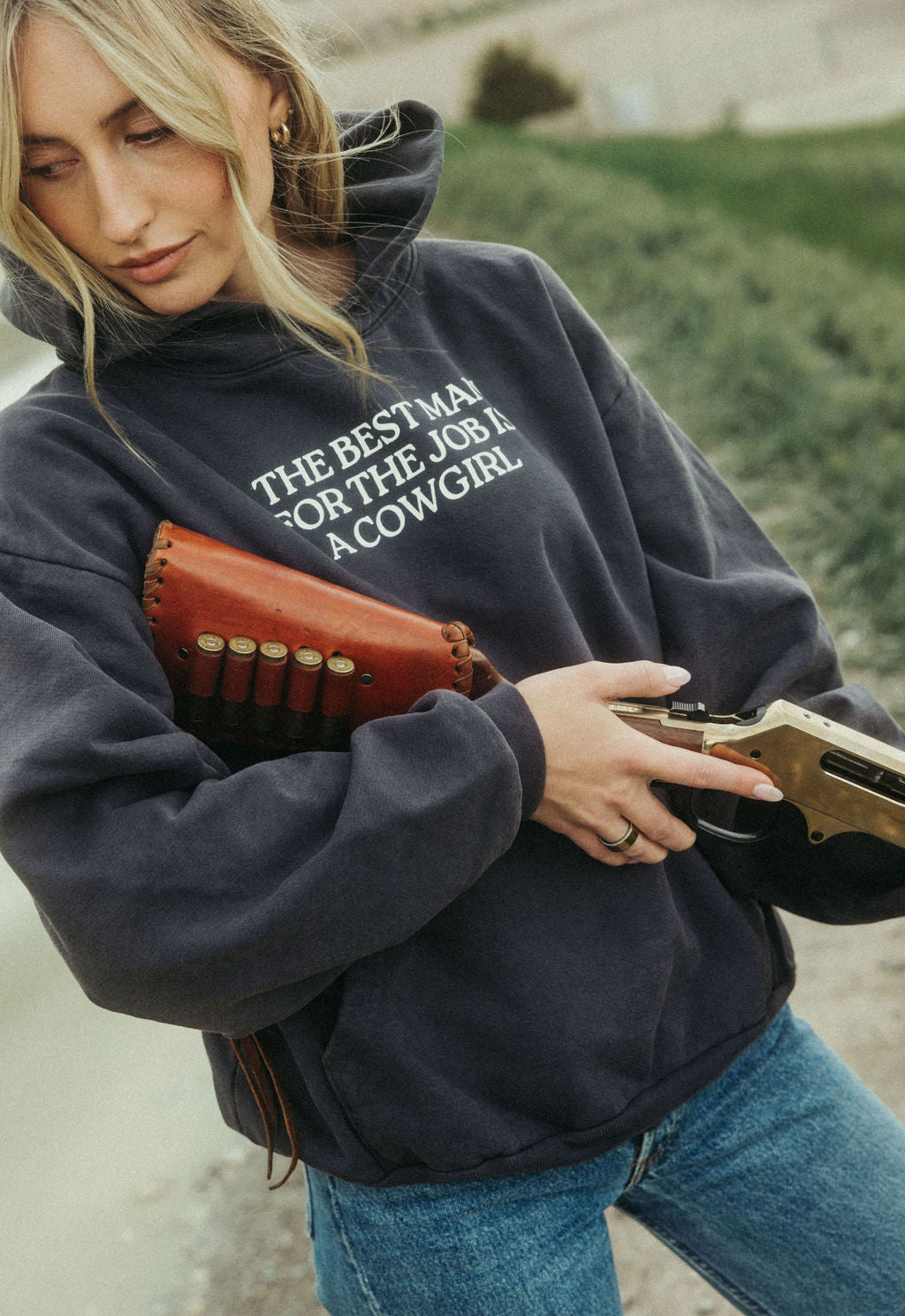 The Best Man for the Job Blue Sweatshirt