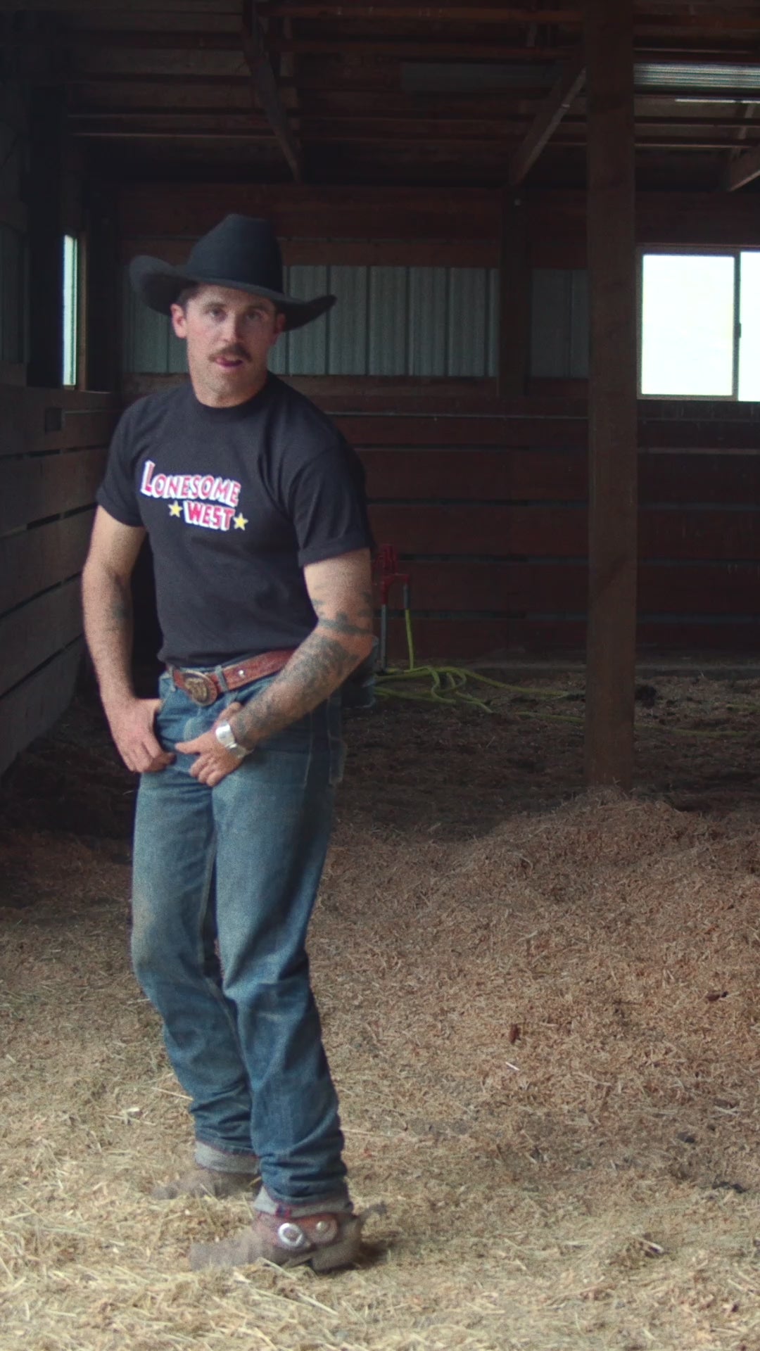 Lonesome West Black Star T-Shirt