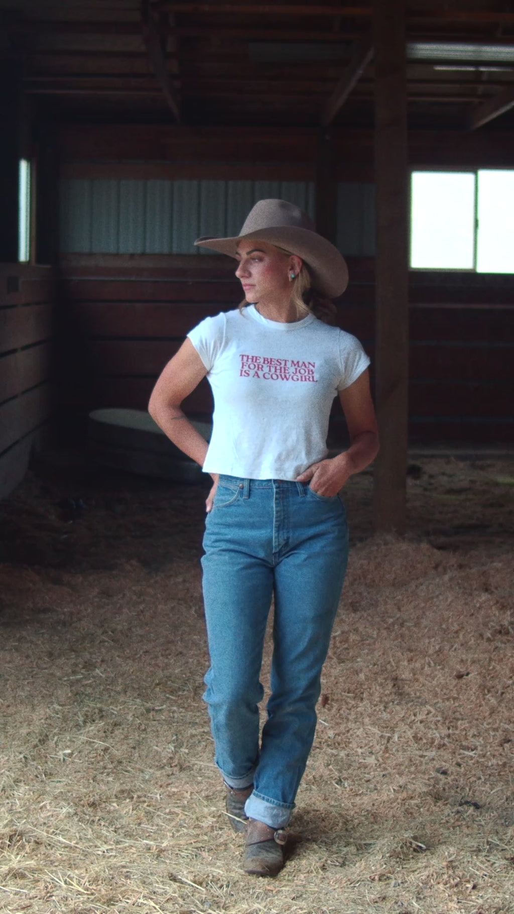 The Best Man for the Job Crop Tee