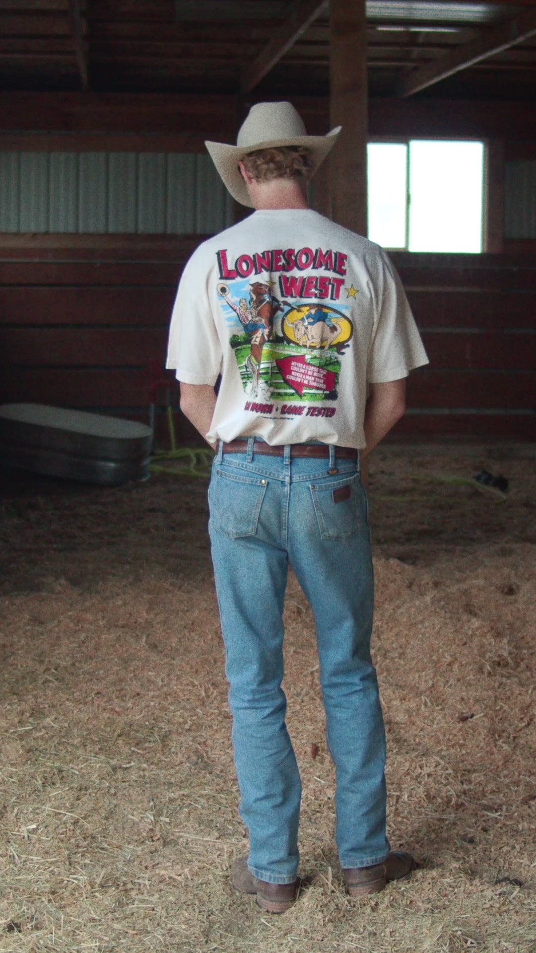 Lonesome West Creme Star T-Shirt