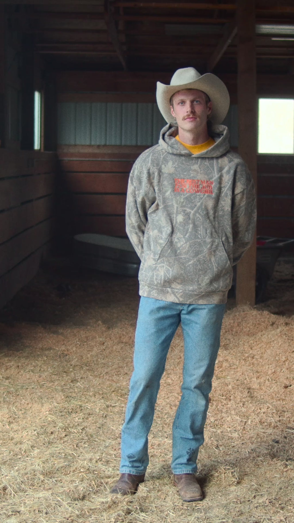 The Best Man For the Job Camo Hoodie